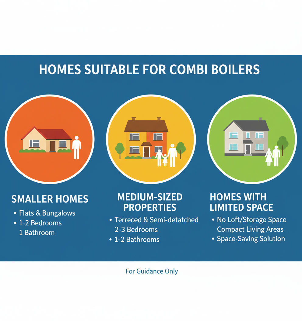 Types of properties suitable for Combination Boilers